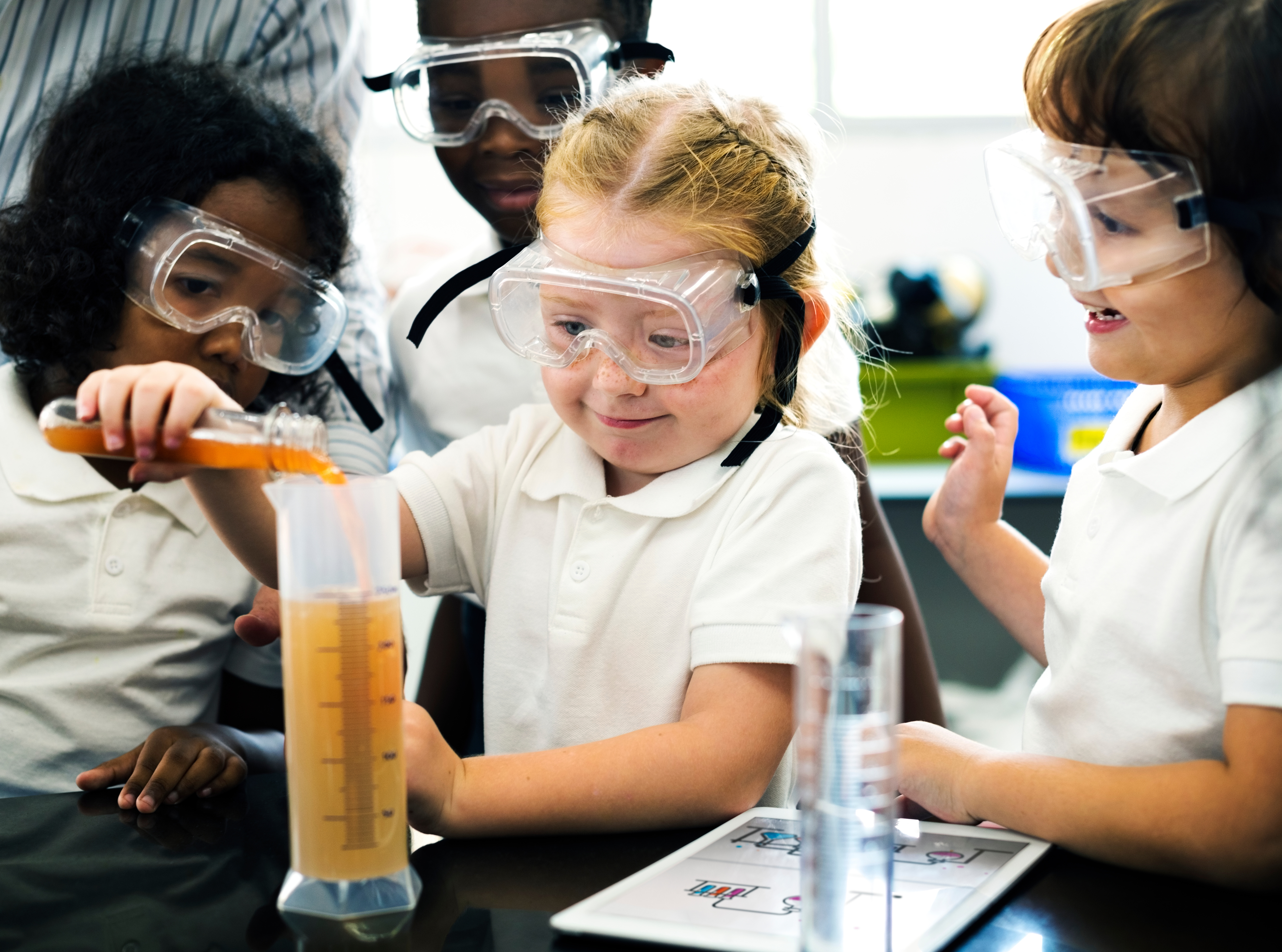 Students participating in a workshop