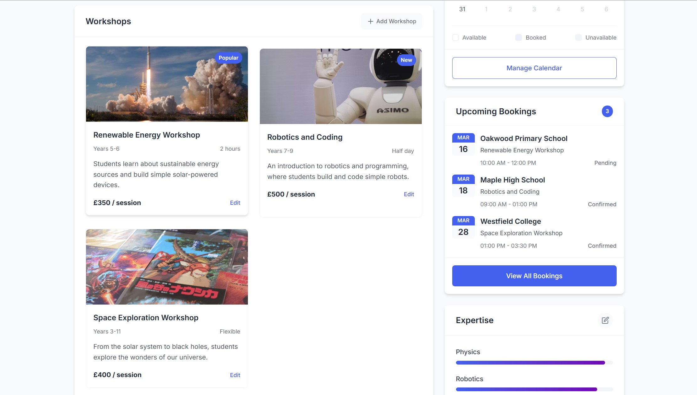 User profile view 2